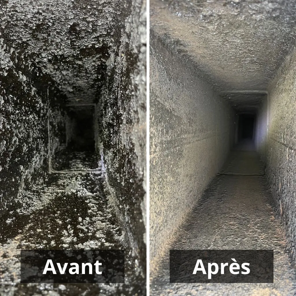 Photo ramonage avant après intervention